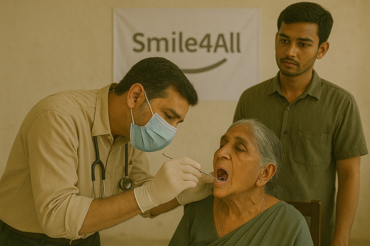 Smiling patient