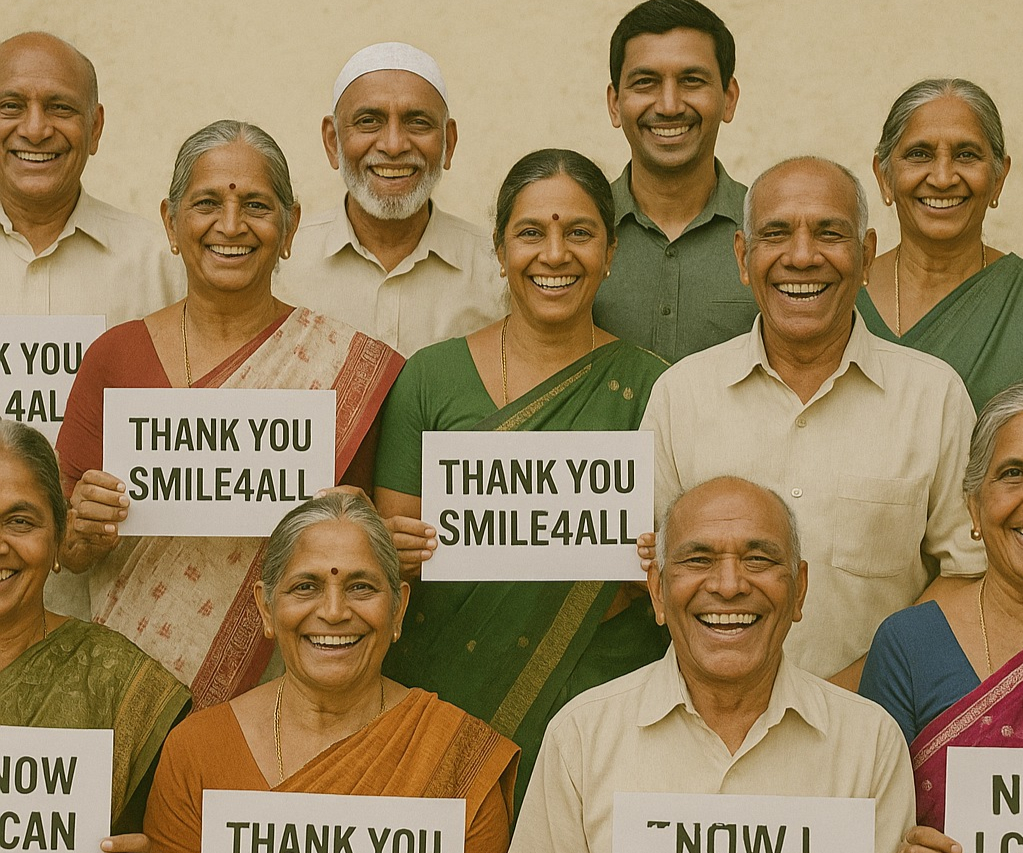 Group of smiling patients